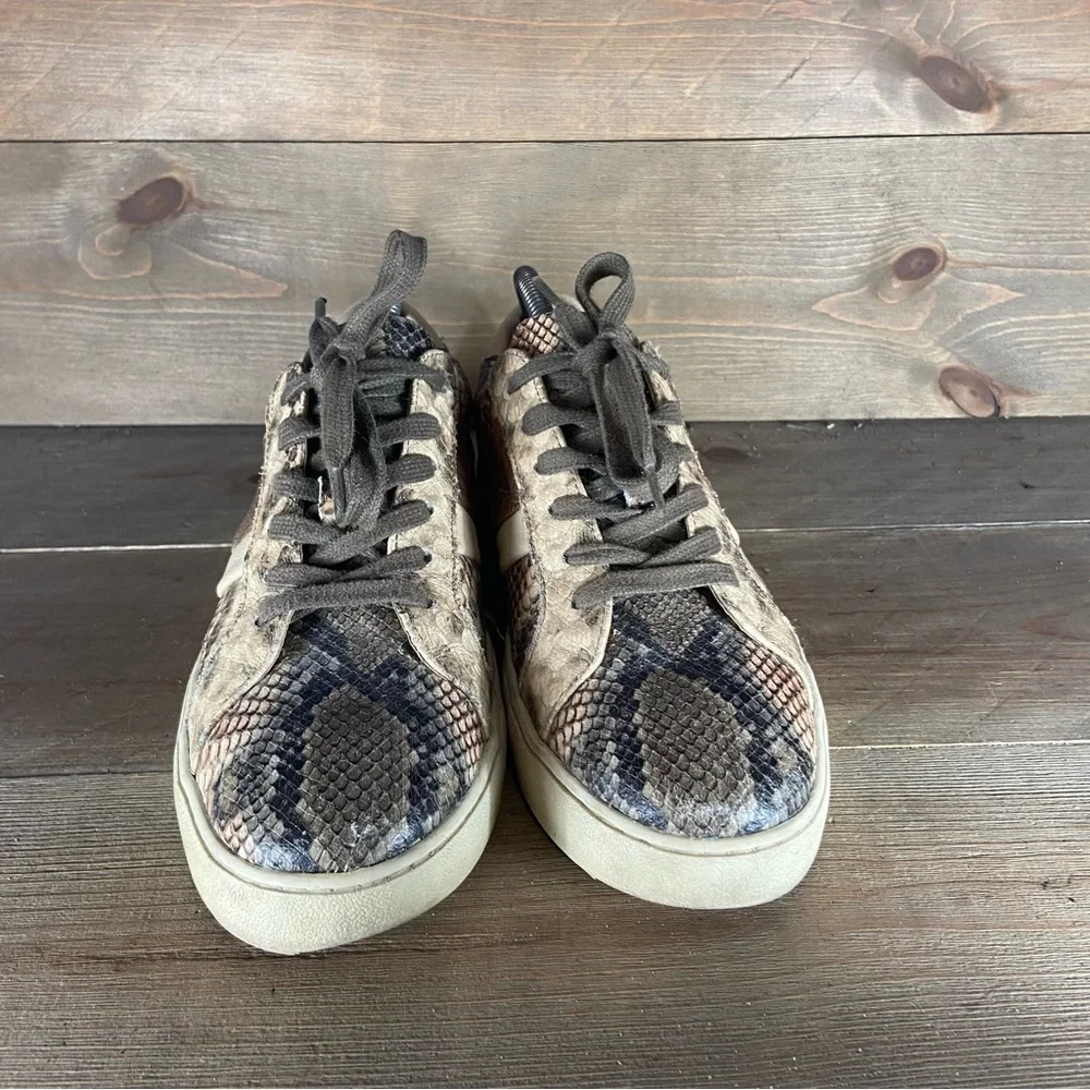 Frye and co hallie Womens size 9 shoes brown leather low top comfort sneakers